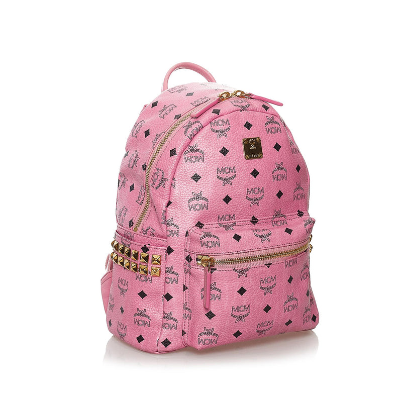 MCM Visetos Stark Leather Backpack (SHG-32627)