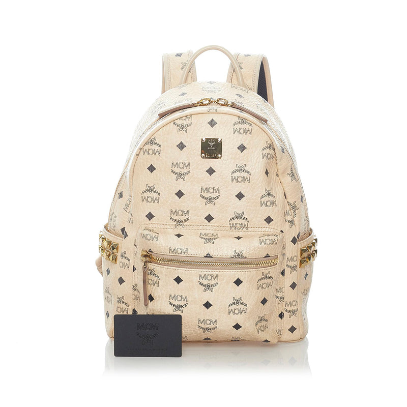 MCM Visetos Stark Leather Backpack (SHG-34650)