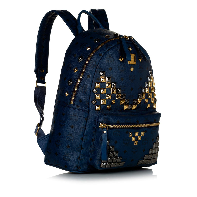 MCM Visetos Stark Leather Backpack (SHG-34680)
