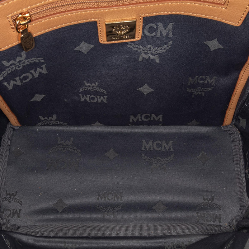 MCM Visetos Stark Leather Backpack (SHG-36409)