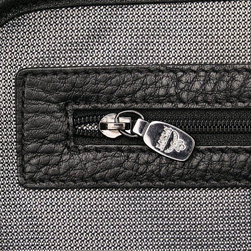 MCM Visetos Leather Boston Bag (SHG-26390) – LuxeDH