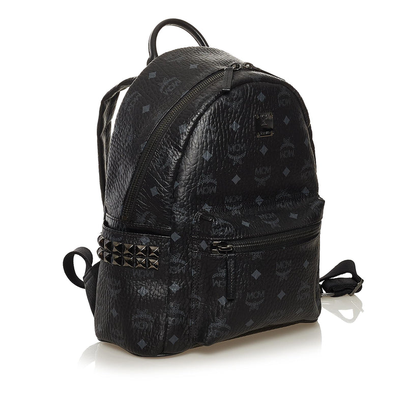 Mini Stark Side Studs Backpack in Visetos Black