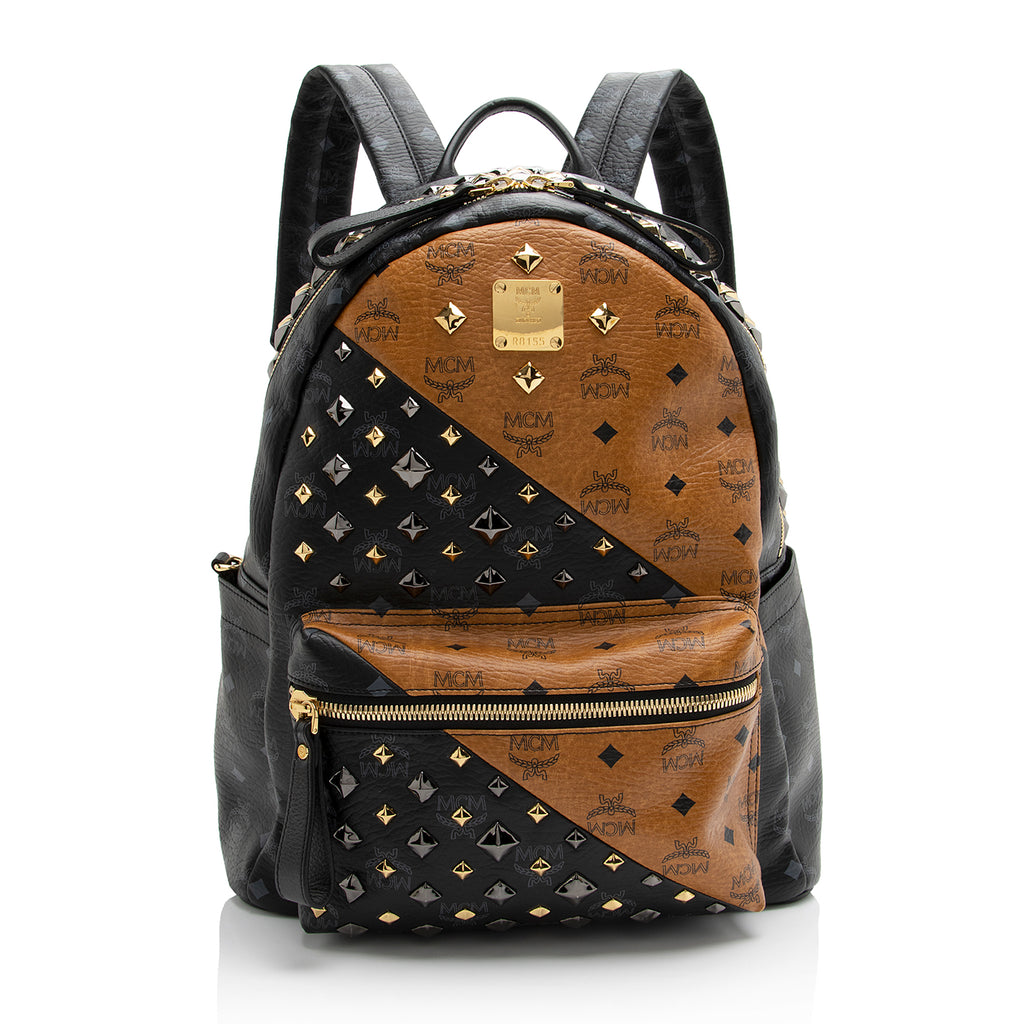 MCM Medium Backpack REPLICA  Medium backpack, Studded backpack, Mcm bag  backpacks