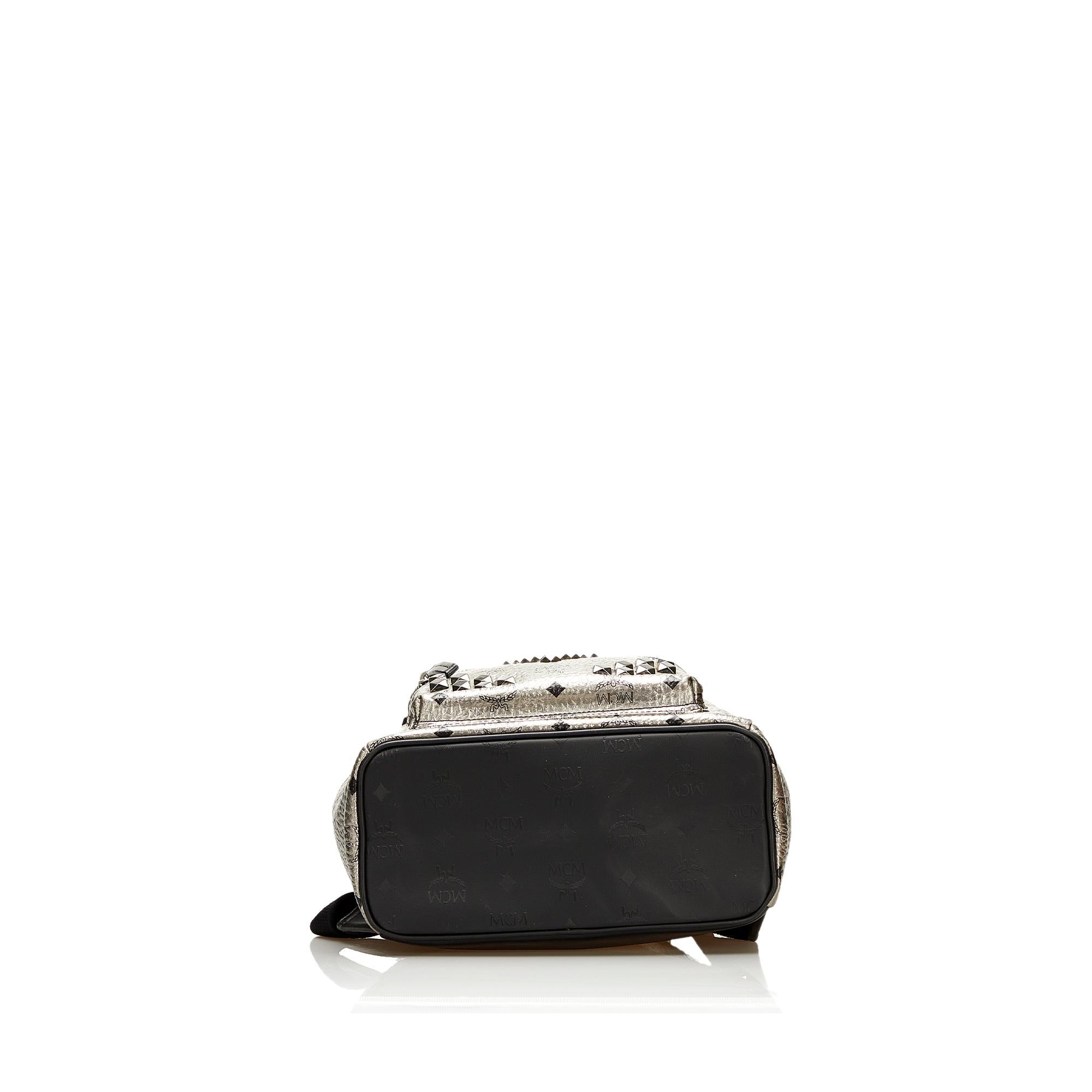 MCM Visetos Stark Studded Leather Backpack (SHG-36036)