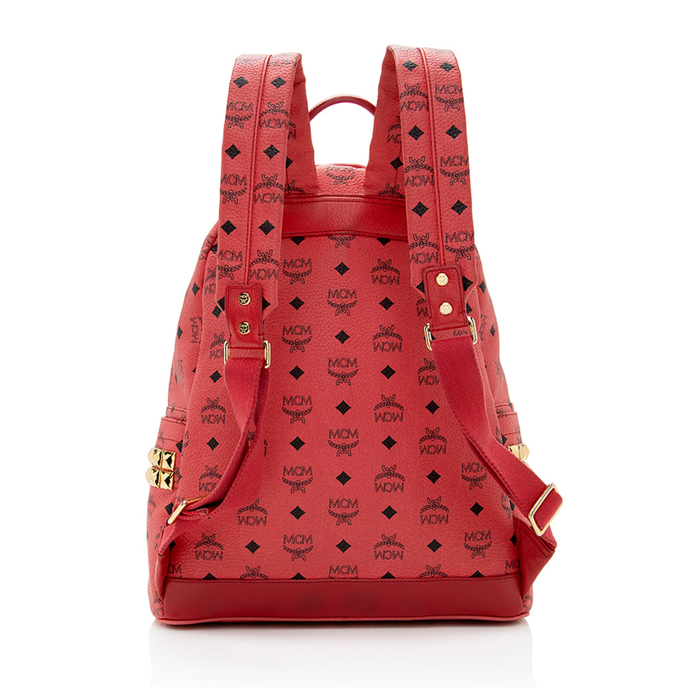 MCM Visetos Studded Stark Medium Backpack - FINAL SALE (SHF-19553)