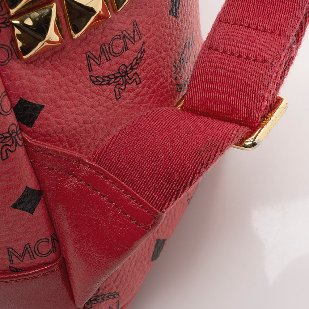 MCM Visetos Studded Stark Medium Backpack - FINAL SALE (SHF-19553)