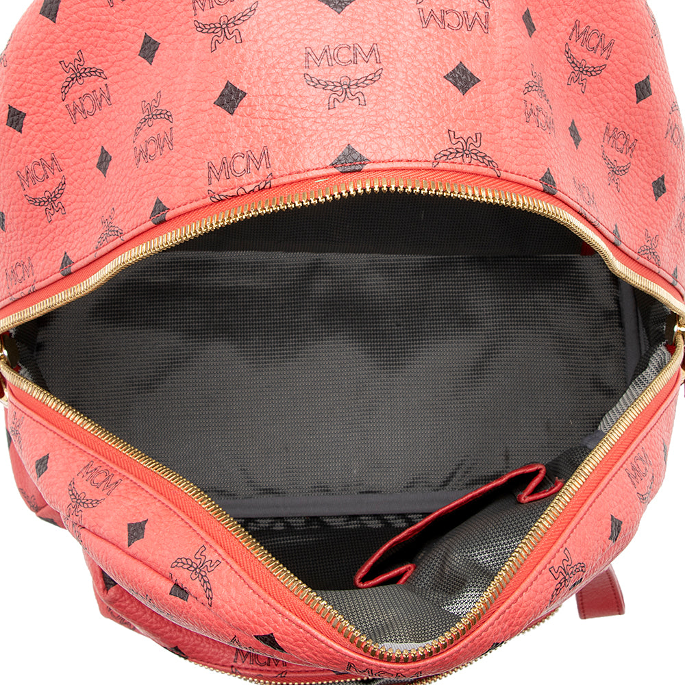 MCM Visetos Studded Stark Medium Backpack - FINAL SALE (SHF-19553)