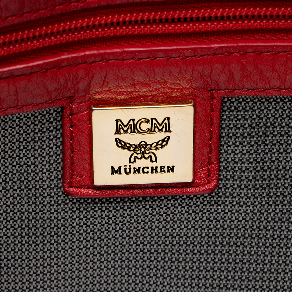 MCM Visetos Studded Stark Medium Backpack - FINAL SALE (SHF-19553)