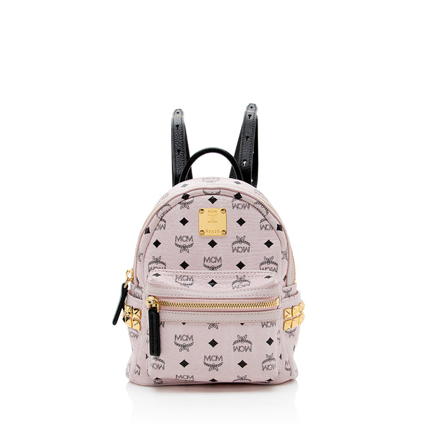 MCM Visetos Studded Stark Mini Backpack (SHF-18005)