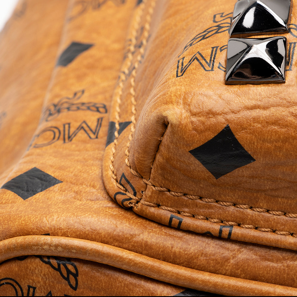 MCM Visetos Studded Stark Small Backpack (SHF-18011)