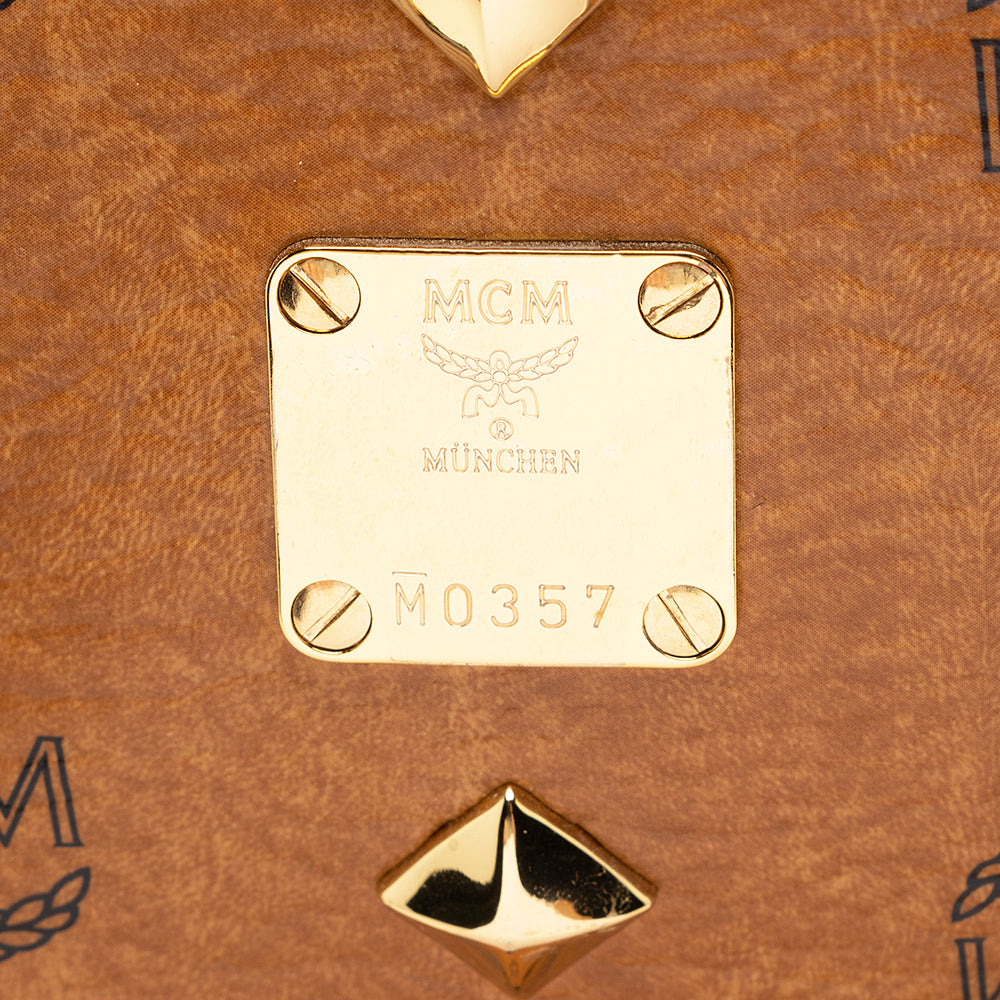 MCM Visetos Studded Stark Small Backpack (SHF-18011)