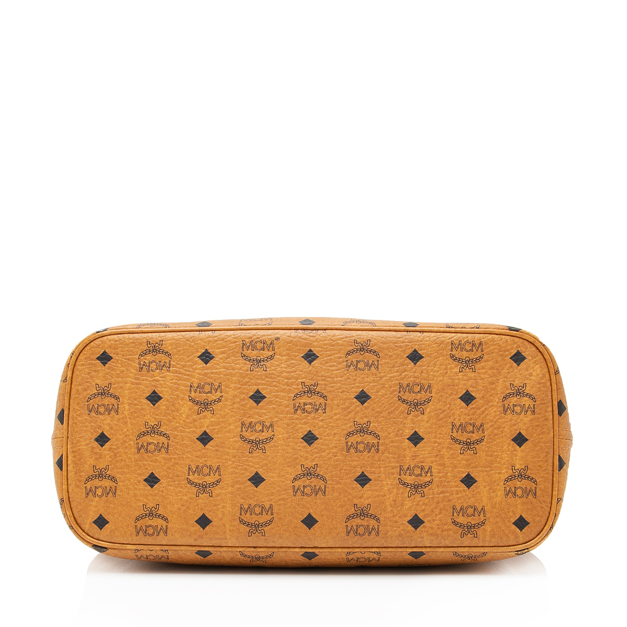 MCM Visetos Yris Large Top Zip Shopper Tote (SHF-23876)