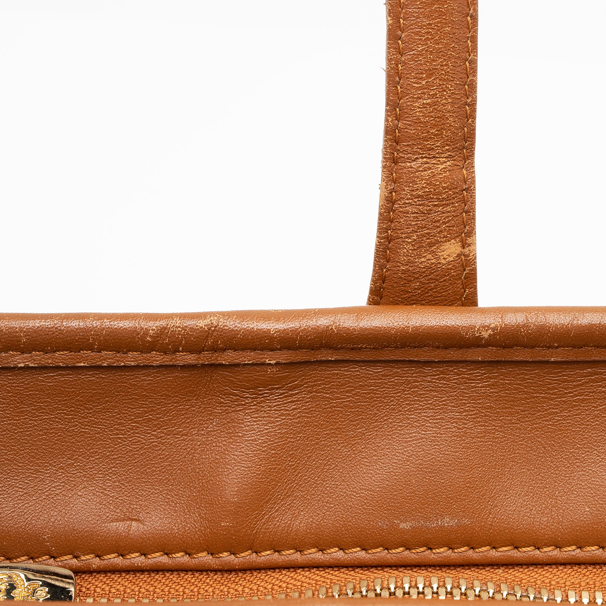 MCM Visetos Yris Large Top Zip Shopper Tote (SHF-23876)