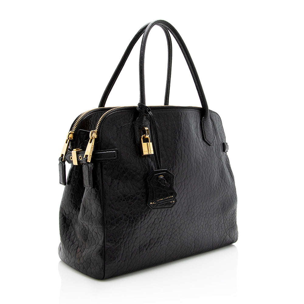 Marc Jacobs Leather Double-Zip Lock Tote - FINAL SALE (SHF-14154)