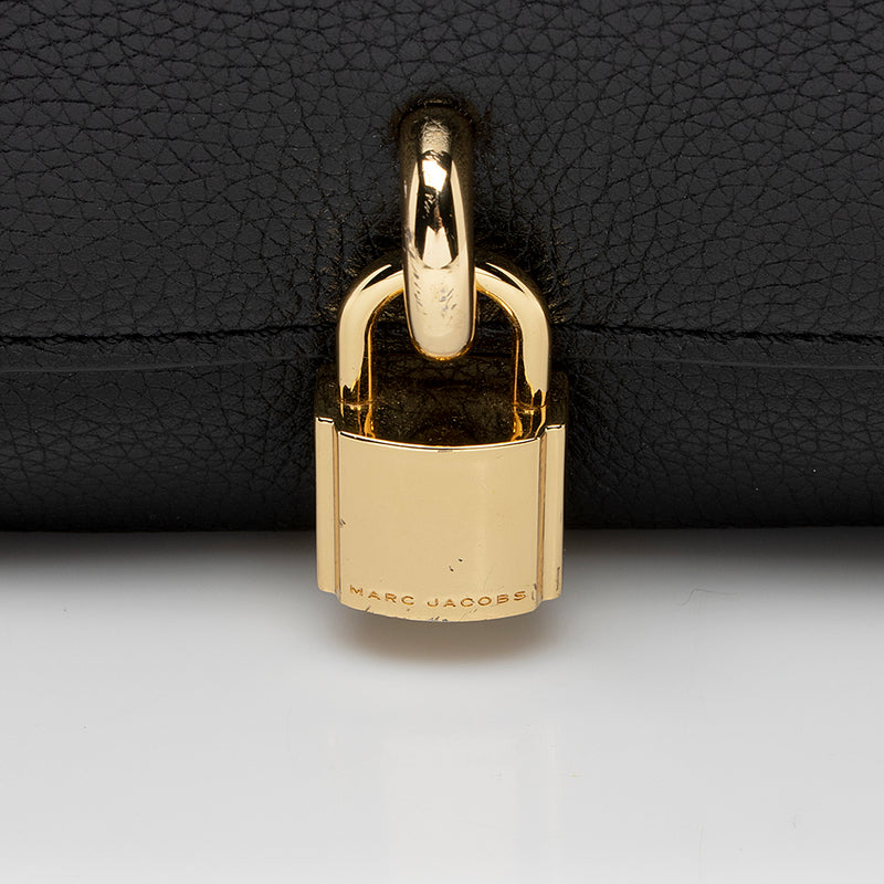 Marc Jacobs Leather Lock That Messenger Bag (SHF-17371)