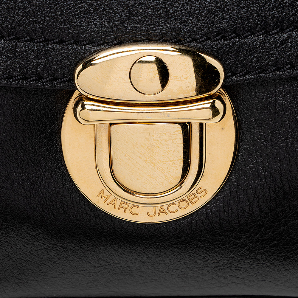 Marc Jacobs Leather Venetia Satchel - FINAL SALE (SHF-19554)