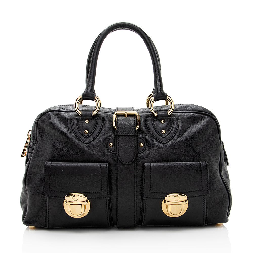 Marc Jacobs Leather Venetia Satchel - FINAL SALE (SHF-19554)