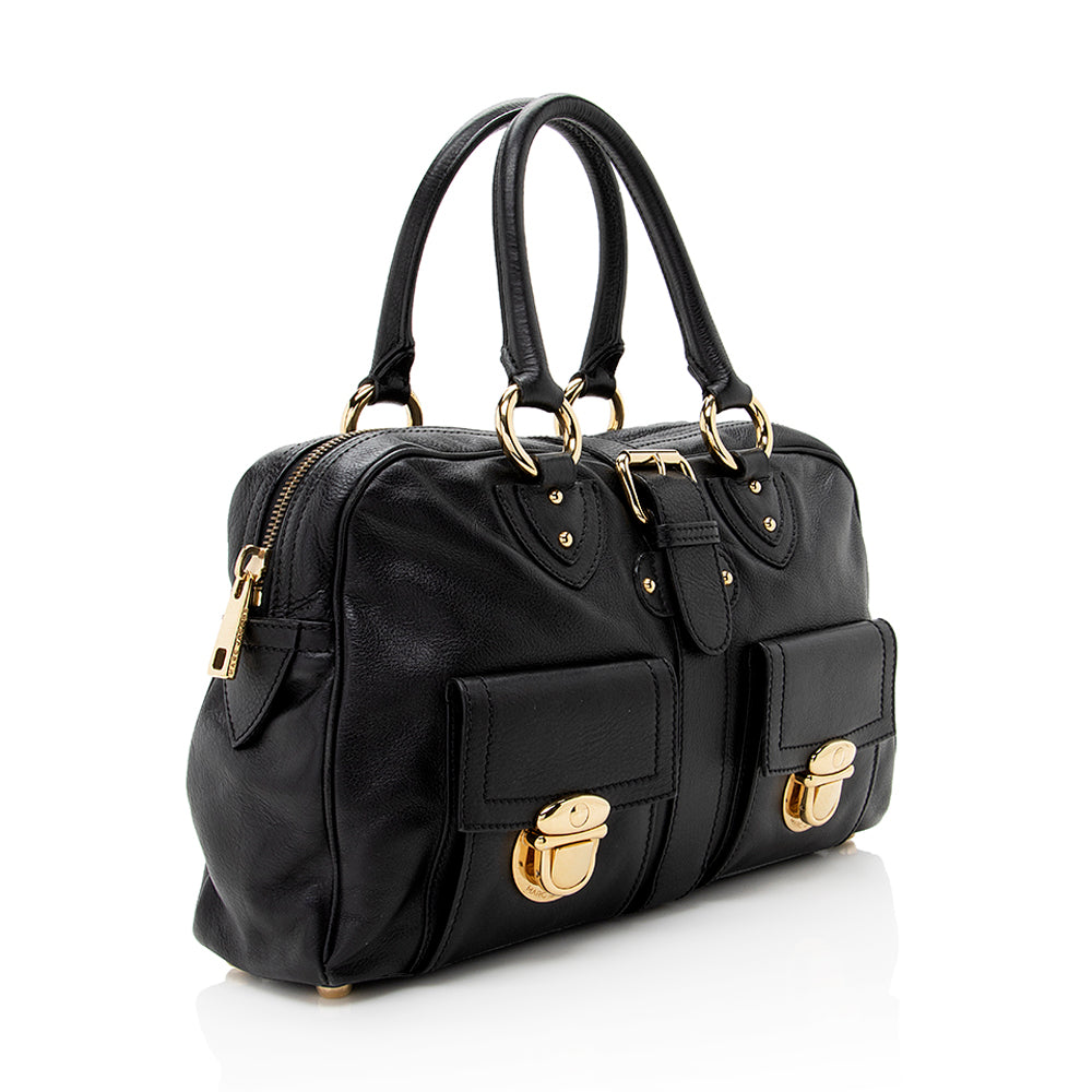 Marc Jacobs Leather Venetia Satchel - FINAL SALE (SHF-19554)