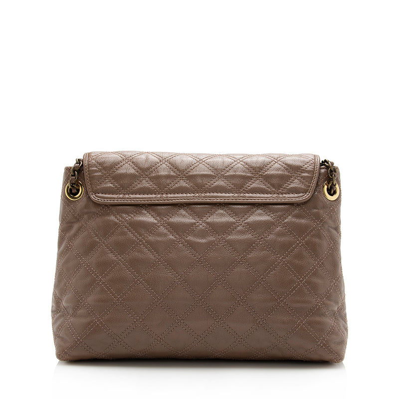 Marc Jacobs Quilted Leather Baroque Extra Large Single Shoulder Bag (SHF-15737)