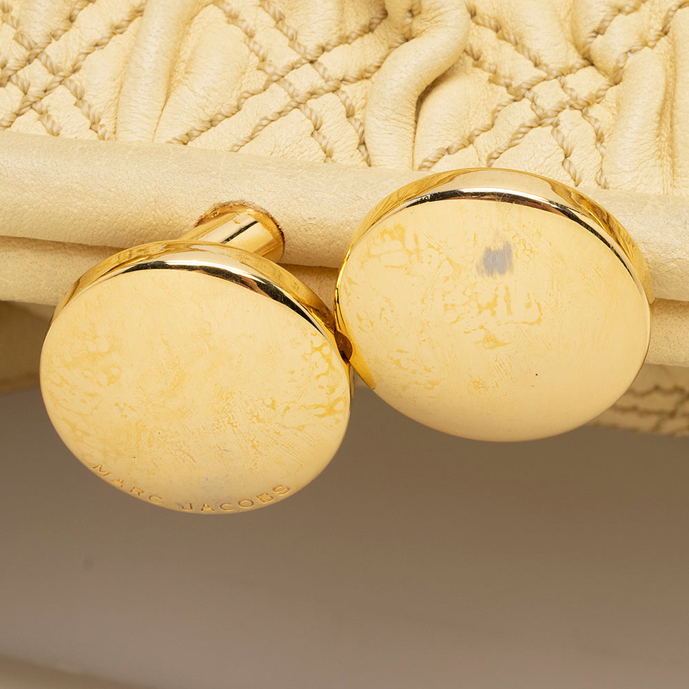 Marc Jacobs Quilted Leather Stam Satchel (SHF-19099)