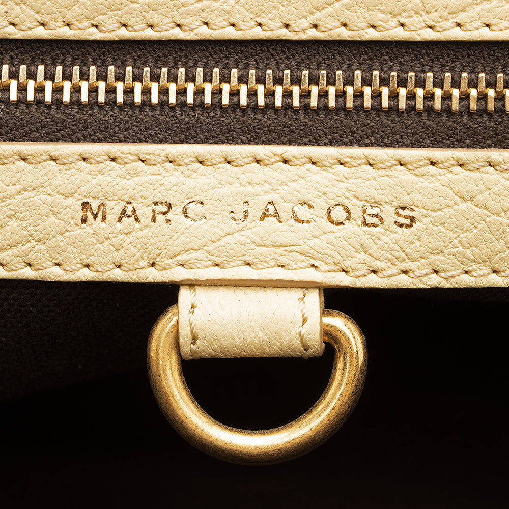 Marc Jacobs Quilted Leather Stam Satchel (SHF-19099)
