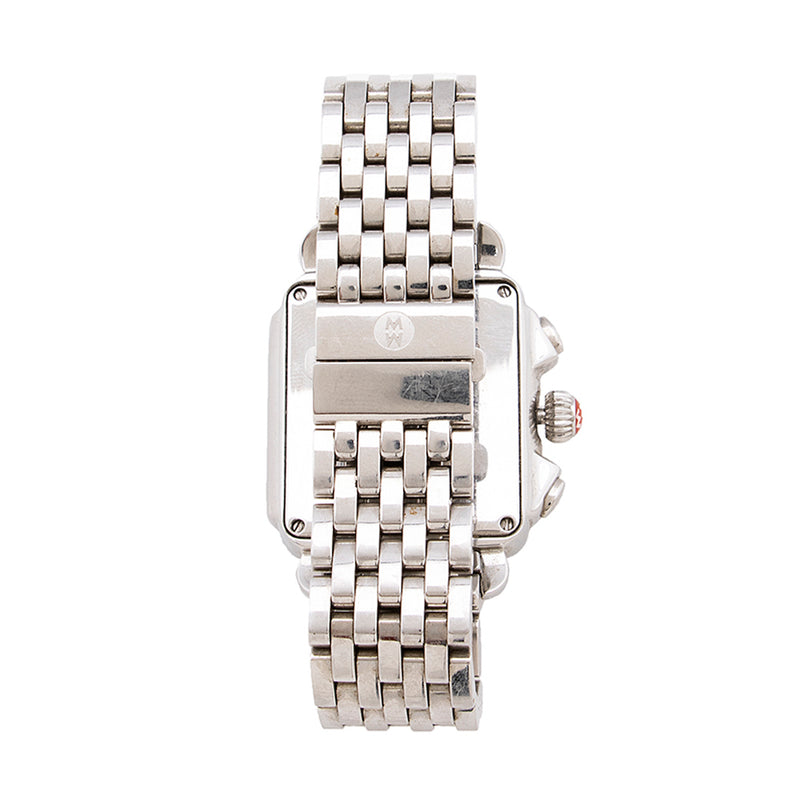 Michele Deco Diamond Chronograph Watch (SHF-19878)
