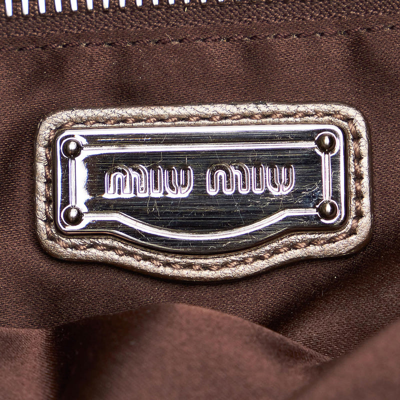 Miu Miu Coffer Leather Satchel (SHG-29281)