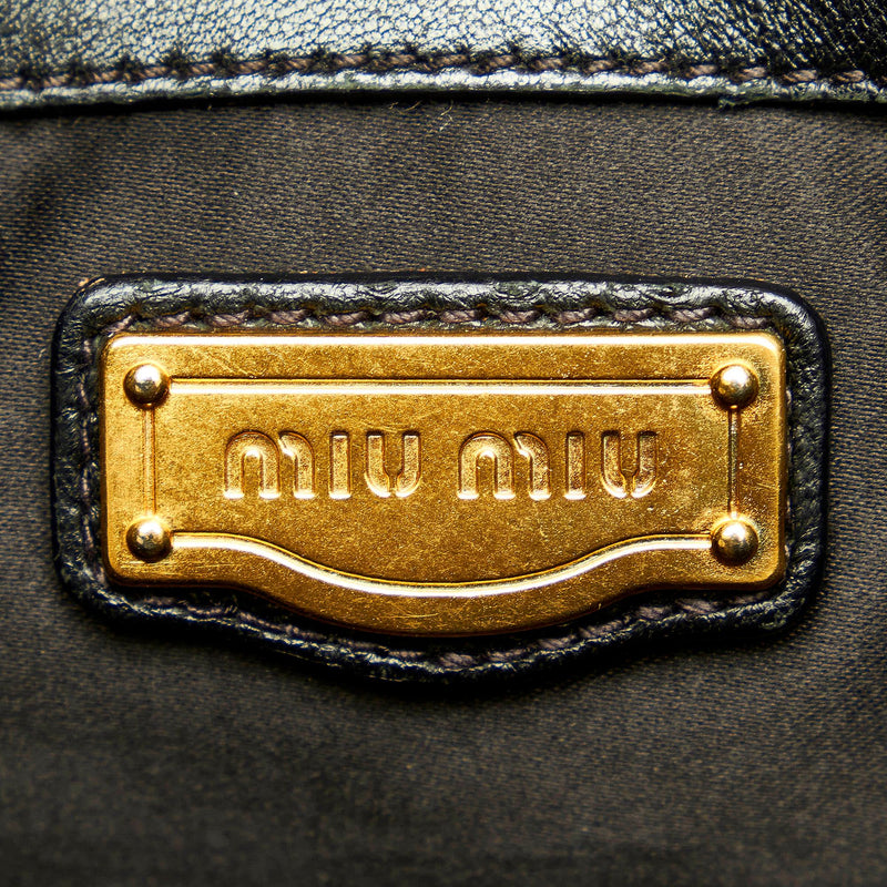 Miu Miu Coffer Leather Satchel (SHG-30810)