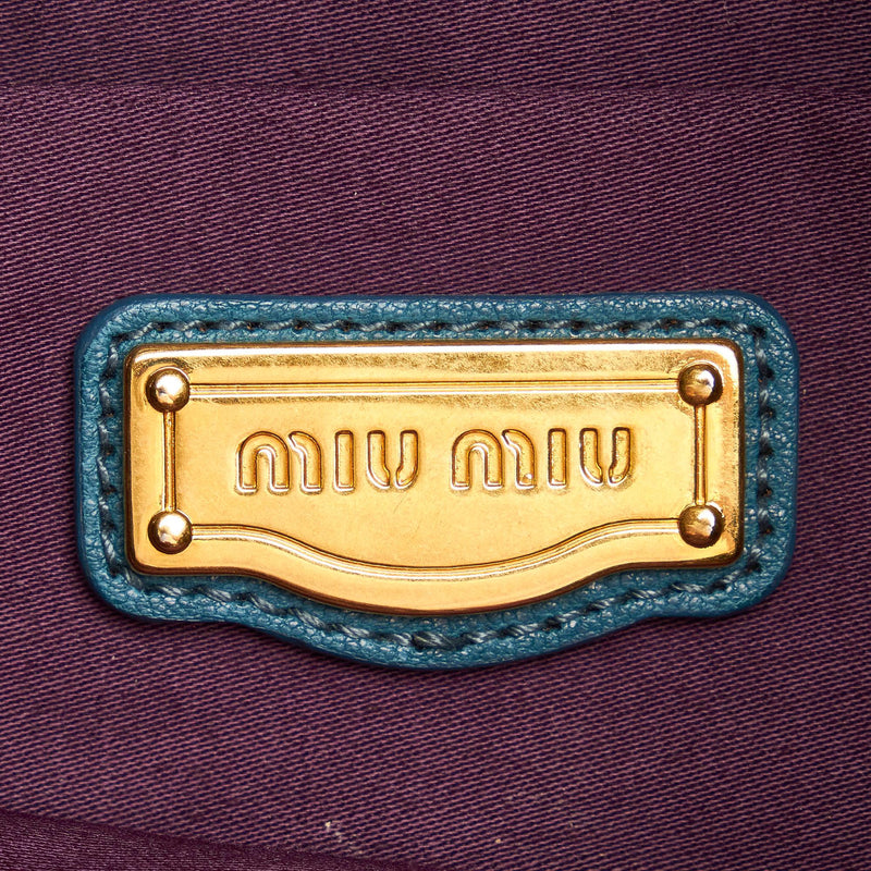 Miu Miu Coffer Leather Satchel (SHG-30895)