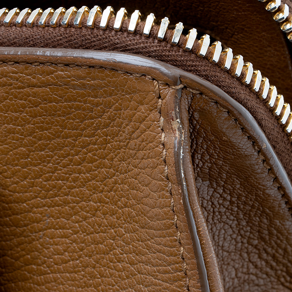 Miu Miu Leather Madras Satchel (SHF-17385)