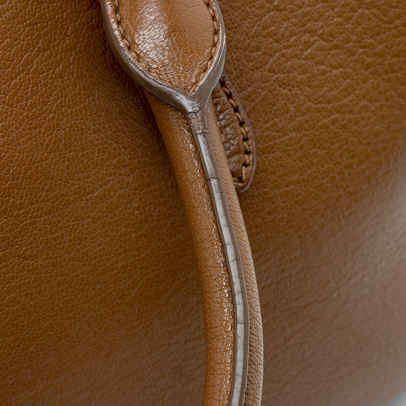 Miu Miu Leather Madras Satchel (SHF-17385)