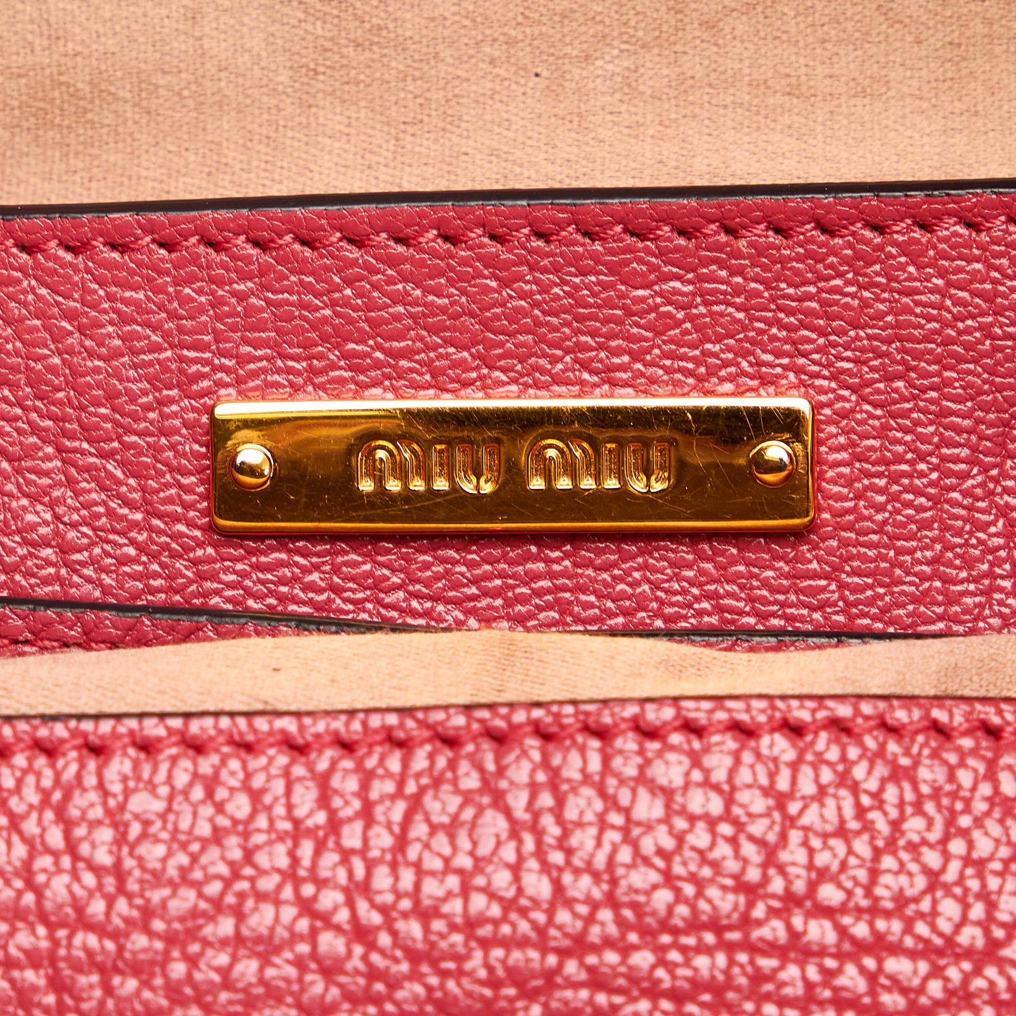 Miu Miu Leather Satchel (SHG-28993)