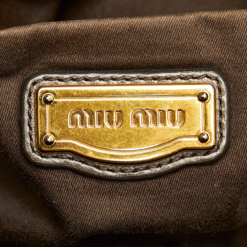 Miu Miu Leather Satchel (SHG-30645)