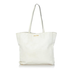 Miu Miu Leather Tote Bag (SHG-31193)