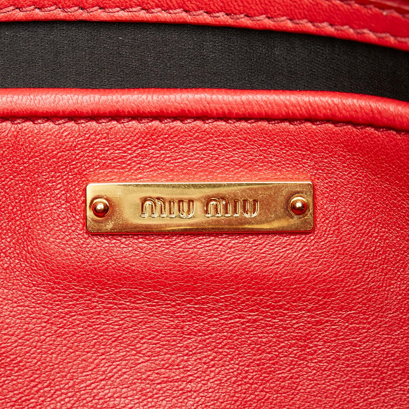 Miu Miu Matelasse Leather Clutch Bag (SHG-28884)