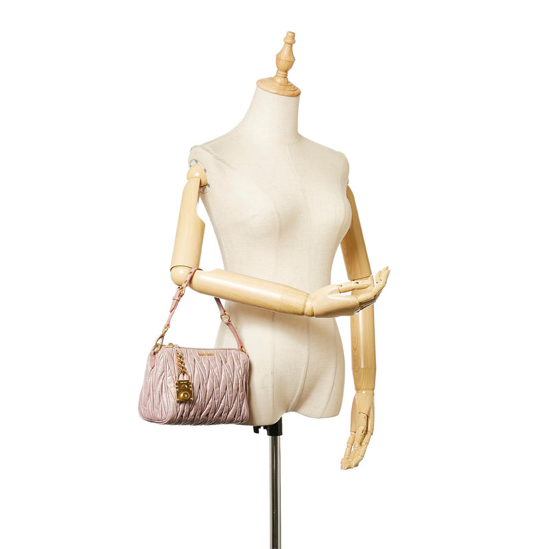 Miu Miu Matelasse Leather Handbag (SHG-26773)