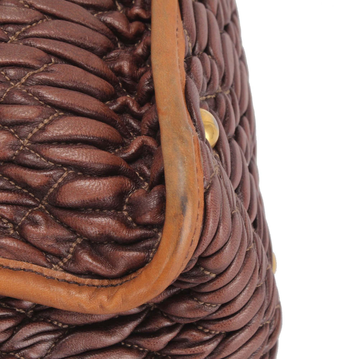 Miu Miu Matelasse Leather Satchel (SHG-29953)