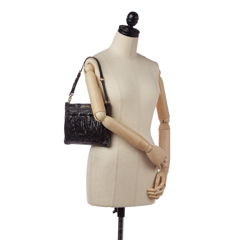 Miu Miu Matelasse Leather Shoulder Bag (SHG-31600)