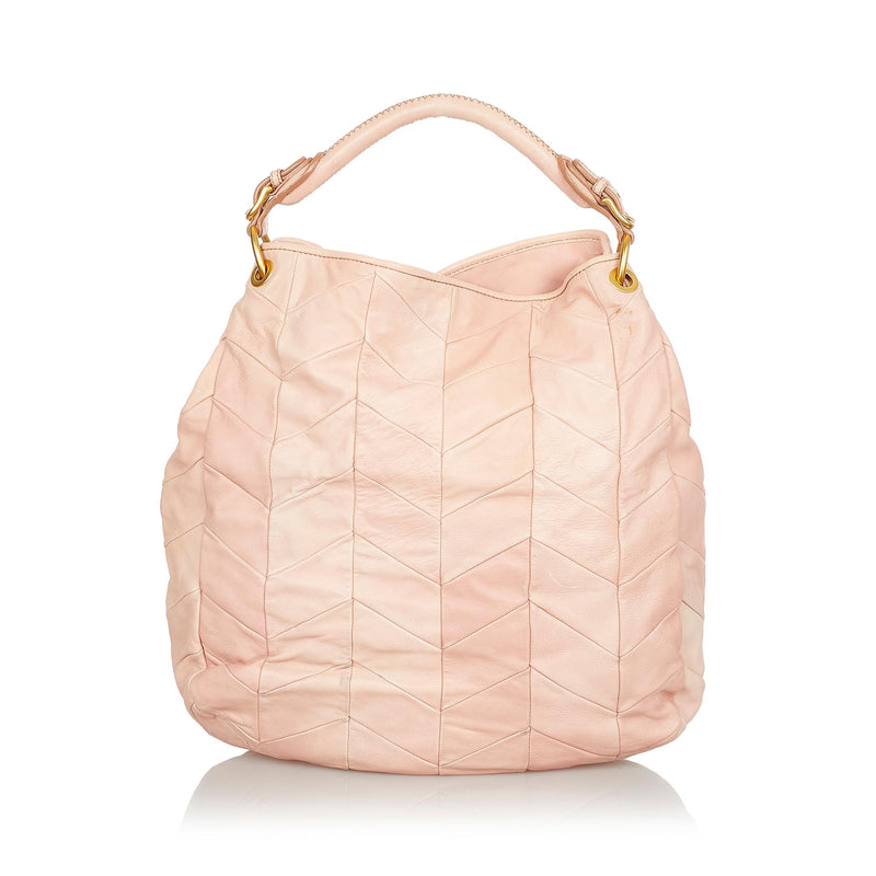 Miu Miu Quilted Leather Handbag (SHG-24150)