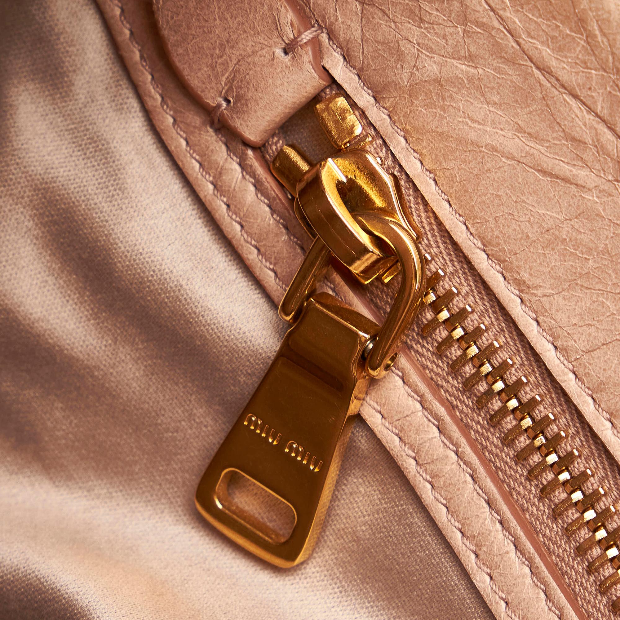 Miu Miu Vitello Lux Satchel (SHG-29639)