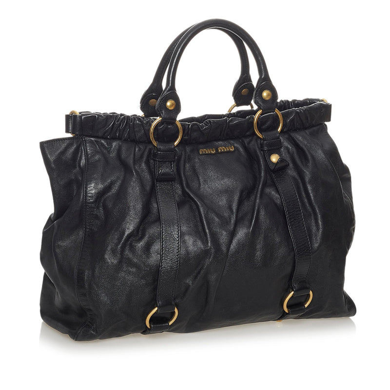 Miu Miu Vitello Lux Tote Bag (SHG-28201)
