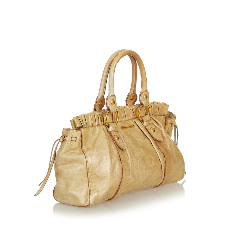 Miu Miu Vitello Shine Handbag (SHG-26865)