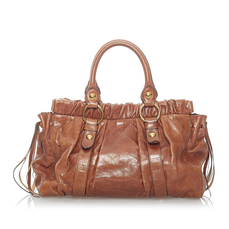 Miu Miu Vitello Shine Handbag (SHG-31252)