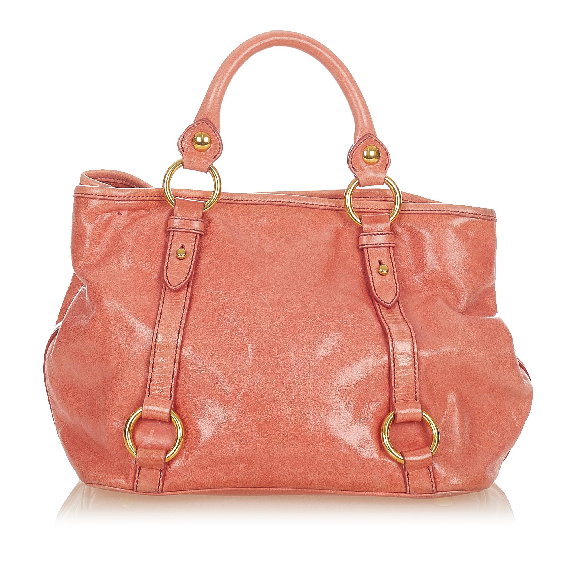Miu Miu Vitello Shine Satchel (SHG-24905)