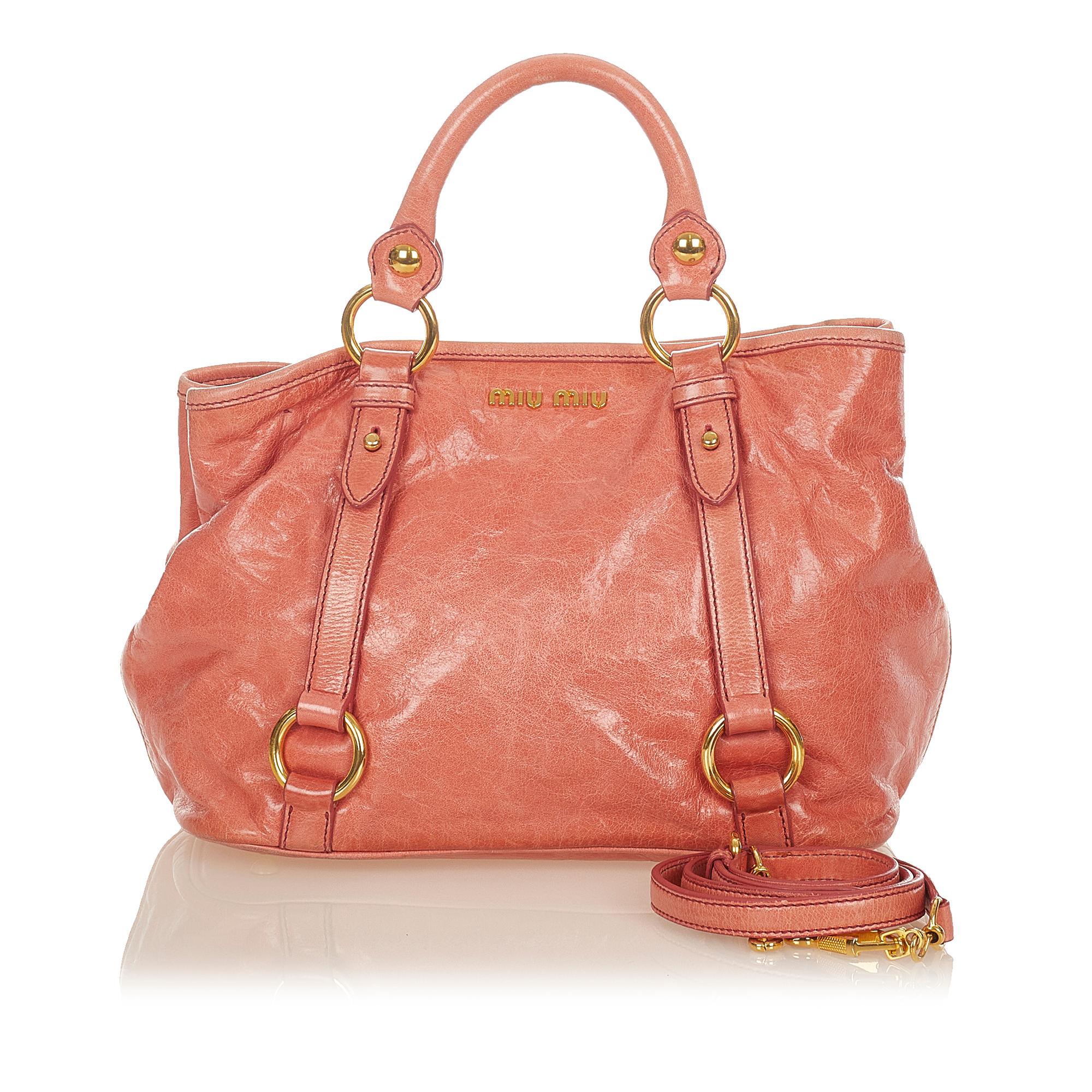Miu Miu Vitello Shine Satchel (SHG-24905)