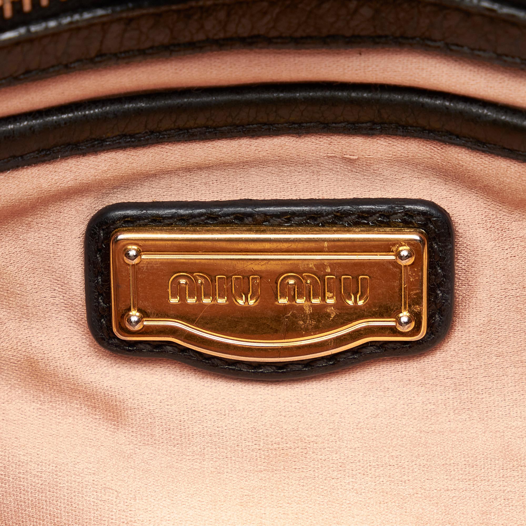 Miu Miu Vitello Shine Satchel (SHG-24906)