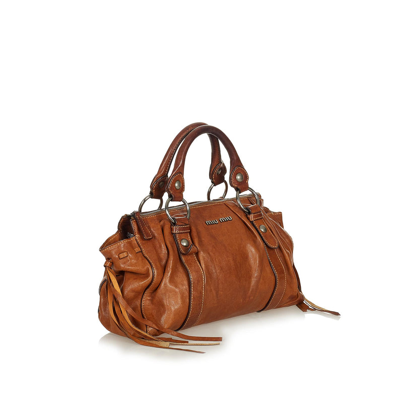 Miu Miu Vitello Shine Satchel (SHG-26864) – LuxeDH