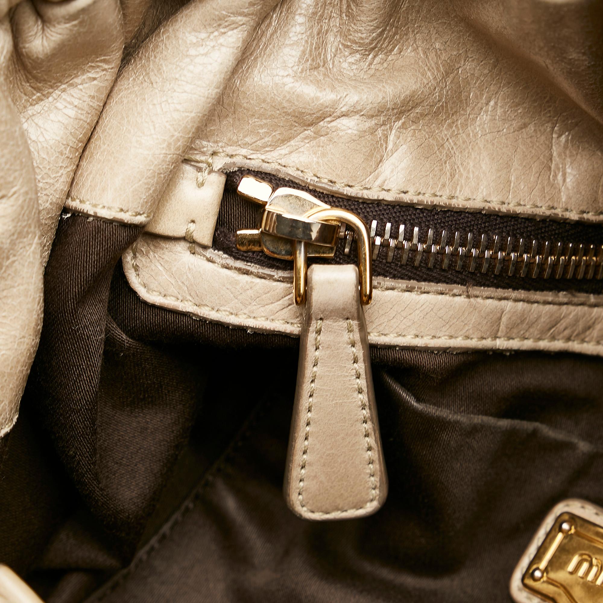 Miu Miu Vitello Shine Satchel (SHG-30352)