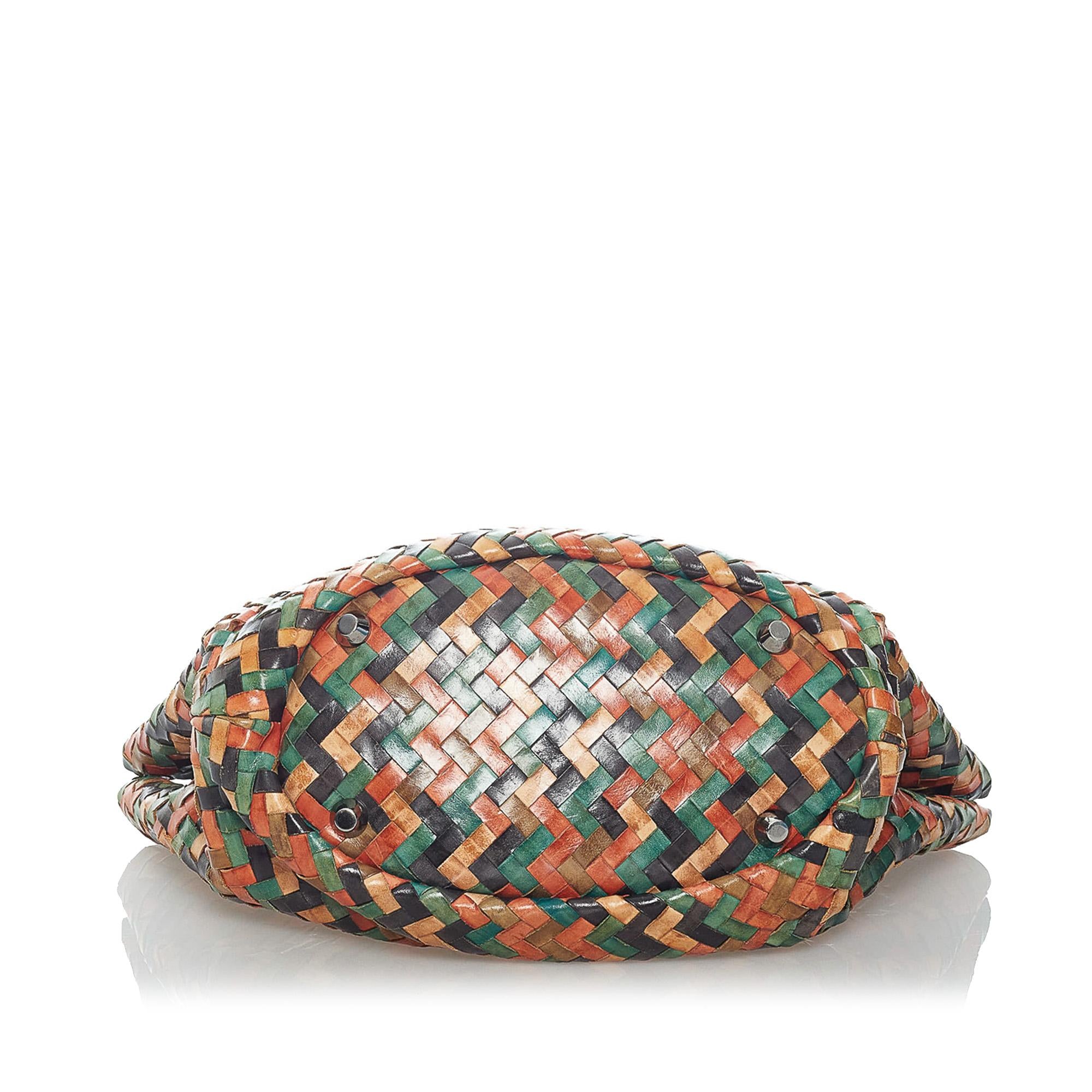 Miu Miu Woven Leather Tote Bag (SHG-31259)