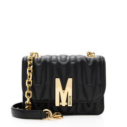 Moschino Leather Quilted M Shoulder Bag (SHF-19221)